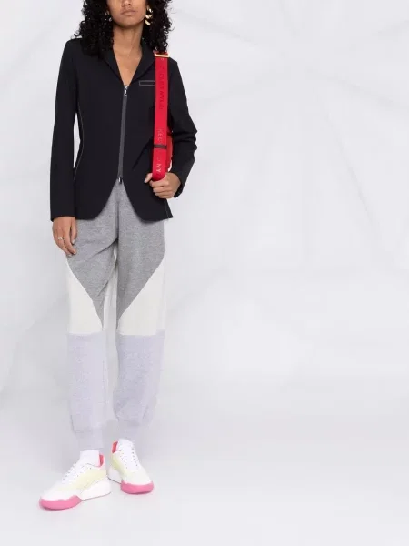 Vlněné kalhoty Stella Mccartney šedé