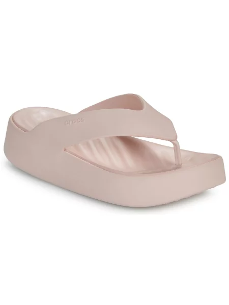 Natikače Crocs s platformom ružičasta