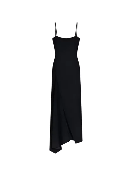 Lung rochie Givenchy din crep negru