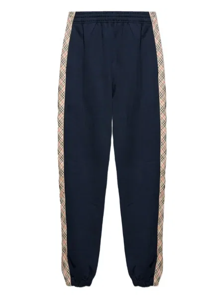 Pantaloni Burberry în carouri albastru