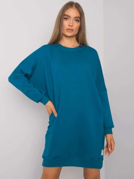 Oblekové šaty Fashionhunters modrá