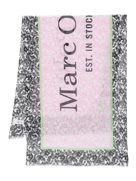 Fular Marc O'polo cu model floral cu imagine roz