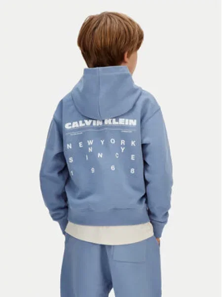 Mikina Calvin Klein Jeans modrá