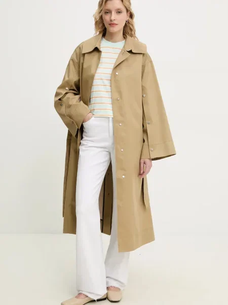 Пальто Day Birger et Mikkelsen Lior перехідне oversize зелений