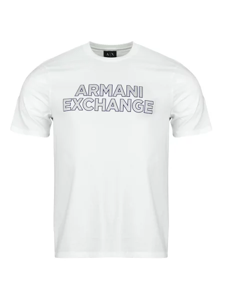 Majica Armani Exchange s kratkimi rokavi bela