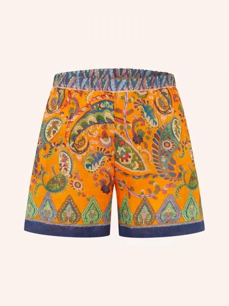 Etro Szorty orange zielone
