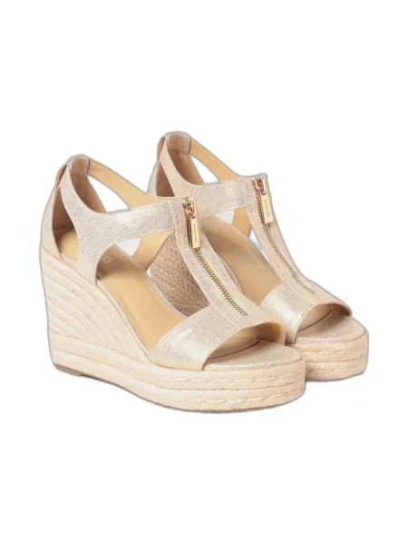 Lniane espadryle Michael Kors żółte