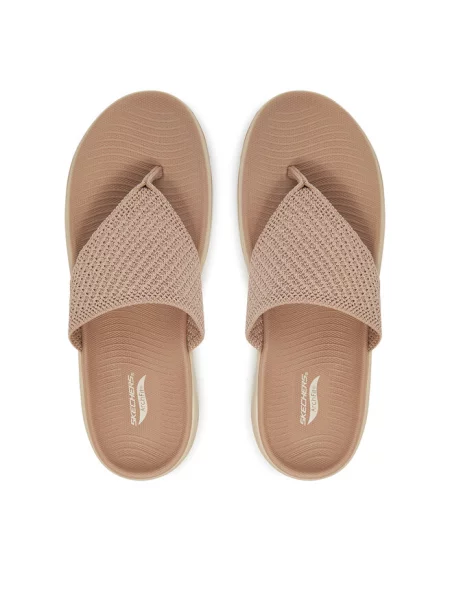 Japonki Skechers beżowe