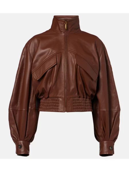 Geanta de piele Zimmermann maro