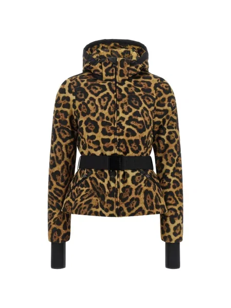 Geacă de schi Goldbergh cu imagine cu model leopard maro