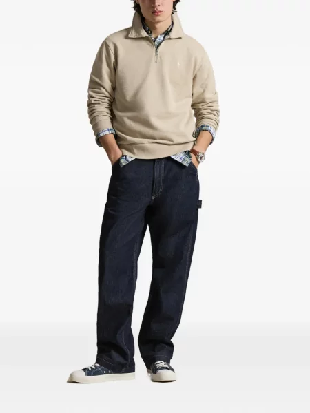 Ριγέ δερμάτινος κάλτσες Polo Ralph Lauren με κορδόνι μαύρο