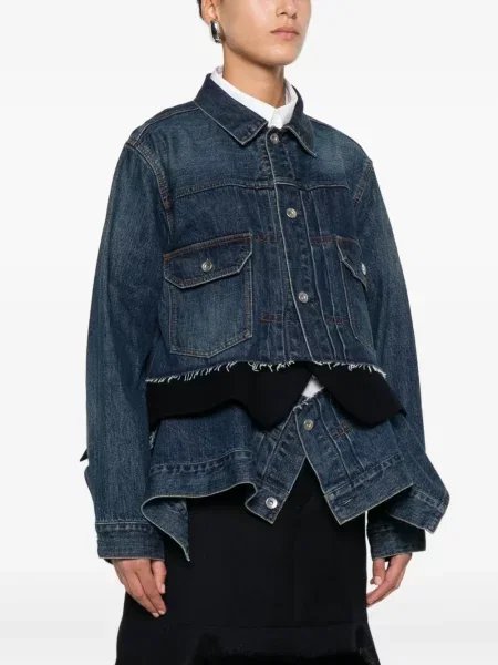 Geacă de blugi Sacai albastru