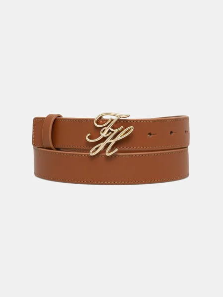 Tommy Hilfiger opasok dámsky kožený hnedá