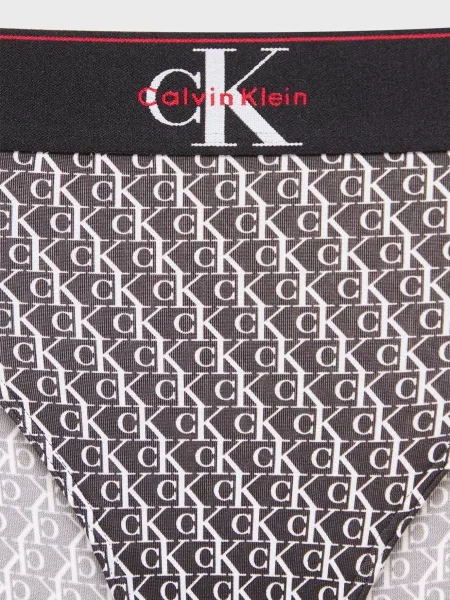 Талия трусы Calvin Klein с высокой посадкой черные