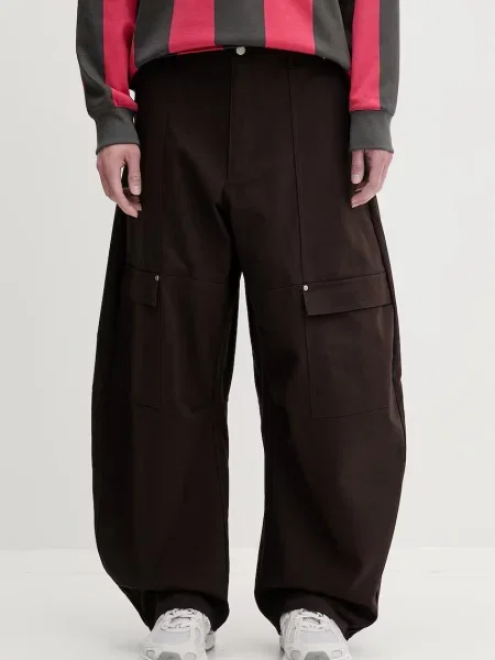 Kalhoty adidas Originals hnědé