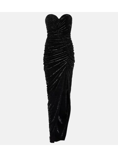 Aksamitna sukienka Alexandre Vauthier czarna