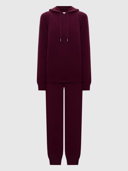 Спортивний костюм з кашеміру Babe Pay Pls бордовий