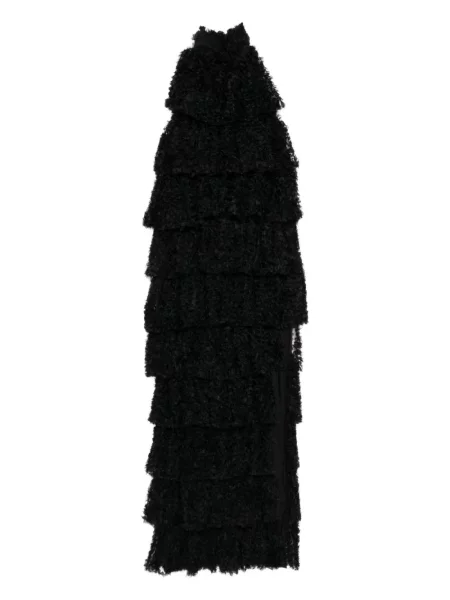 Rochie Karl Lagerfeld cu volane de costum negru