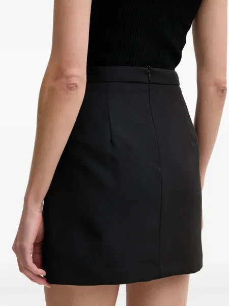 Fusta mini Gaudi cu model floral negru