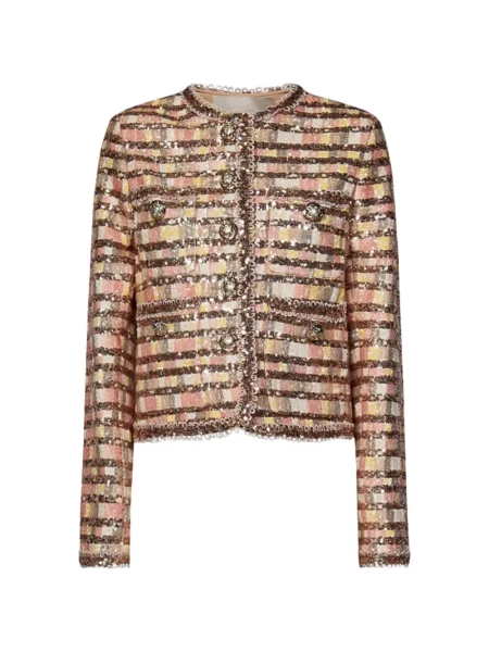 Geacă Elie Saab cu paiete roz