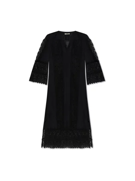 Lniana sukienka By Malene Birger czarna