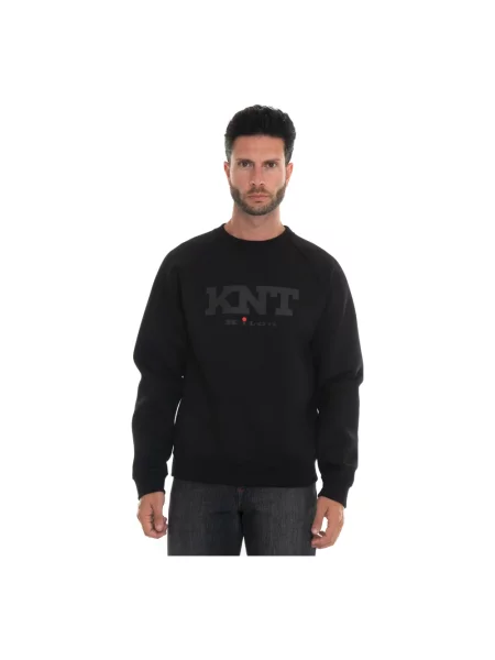 Bluza nierozpinana Kiton z logo czarna