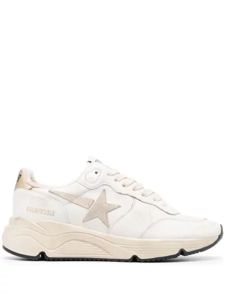 Sneakerși Golden Goose din piele cu imagine alb