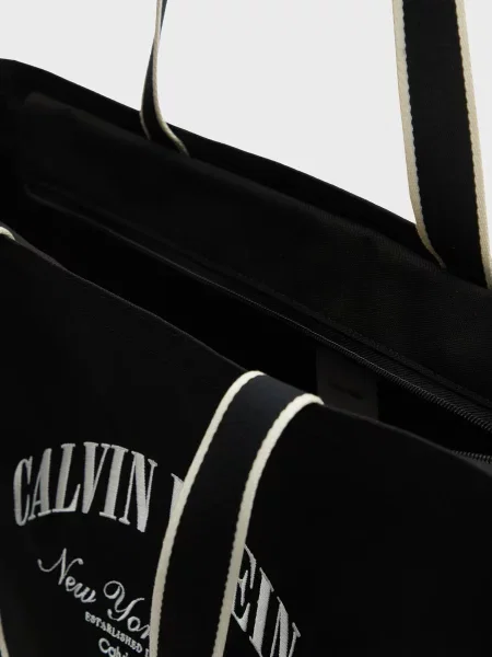 Графічний сумка шопер Calvin Klein чорна