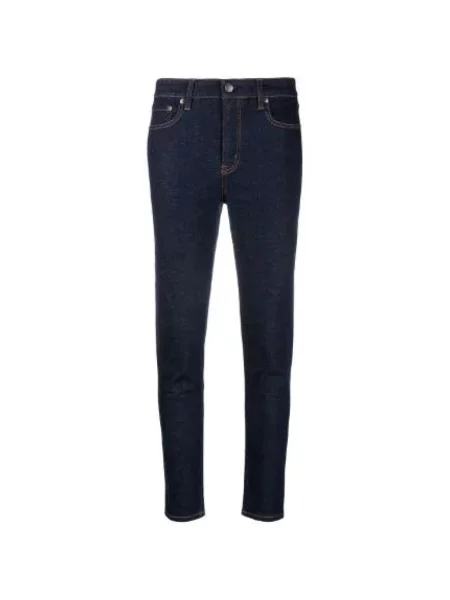 Jeansy skinny Ralph Lauren z wysoką talią niebieskie