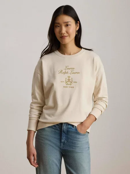 LAUREN RALPH LAUREN Pulóver | Relaxed fit bézs