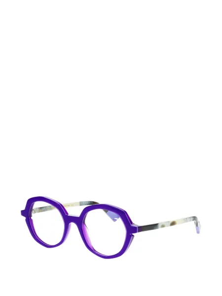 Ochelari de soare Face à Face cu imprimeu geometric violet