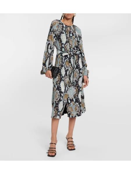 Jersey midi ruha Proenza Schouler nyomtatás