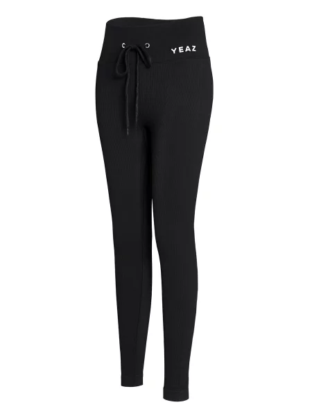 YEAZ Pantaloni sport Runway negru alb