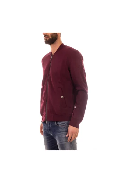 Bluza z kapturem Armani Jeans z kapturem czerwona
