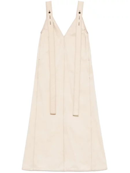 Rochie maxi Uma Wang de costum alb