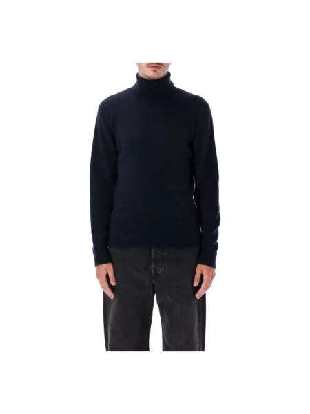 Sweter z golfem Roberto Collina do golfa niebieski