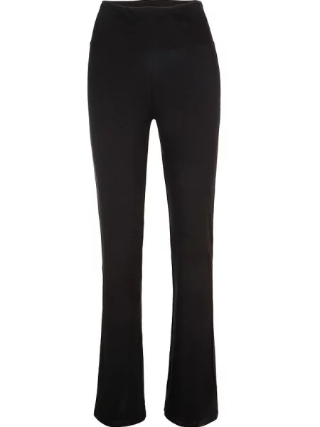 Legginsy z poszerzanymi nogawkami czarne