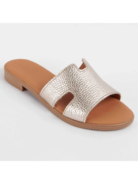 Pantofi Purapiel auriu