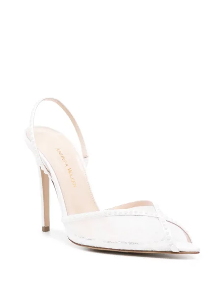 Bateliai Andrea Wazen slingback balta