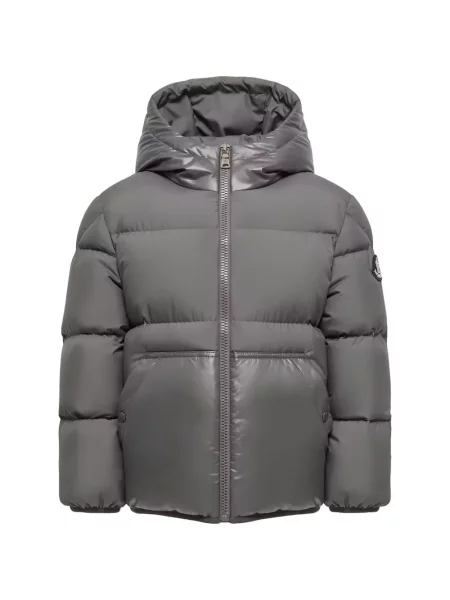 Dětska péřová bunda Moncler Enfant šedá