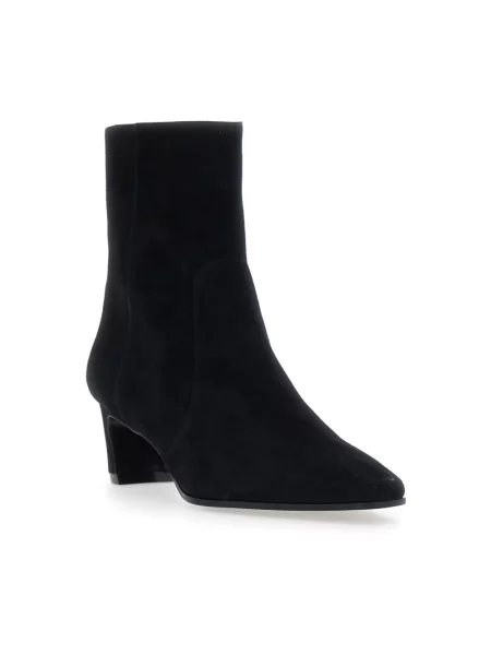 Botki Stuart Weitzman skórzane czarne