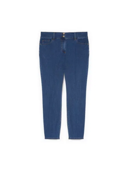 Skinny jeansy skinny Fiorella Rubino niebieskie