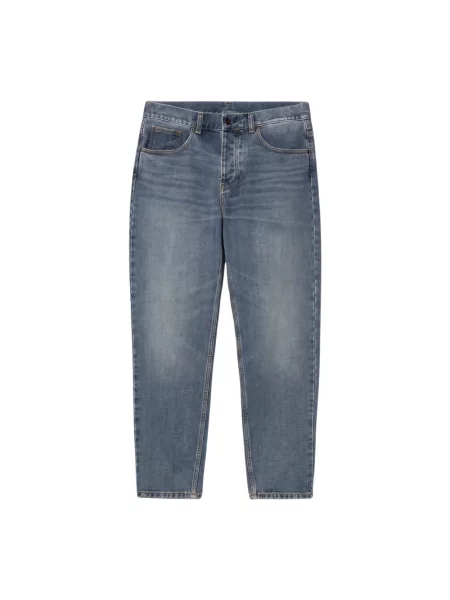 Jeansy Carhartt WIP Newel Pant Blue Dark Used Wash 33 niebieskie