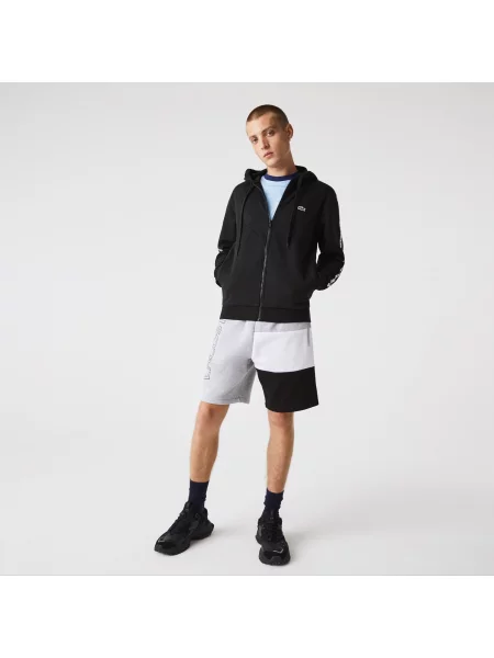 Толстовка на молнии Lacoste черная