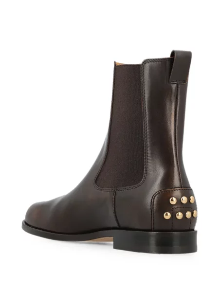 Кожени боти тип челси Tod's с шипове кафяво