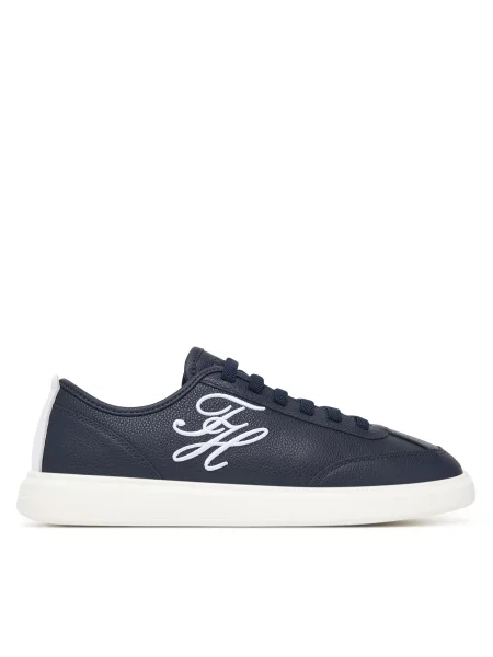 Tommy Hilfiger Αθλητικά Th Icon Court Script Premium Σκούρο μπλε