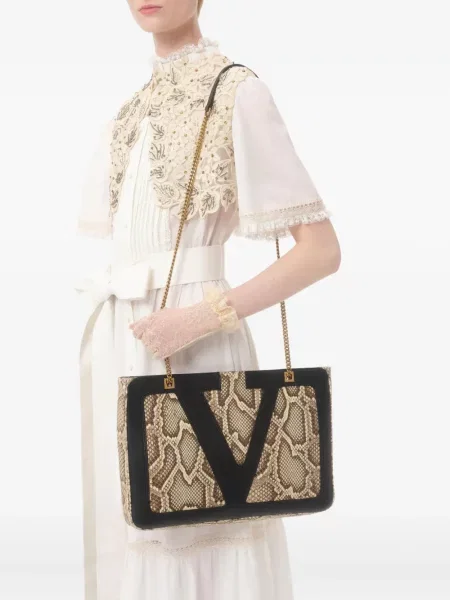 Geantă shopper Valentino Garavani din piele