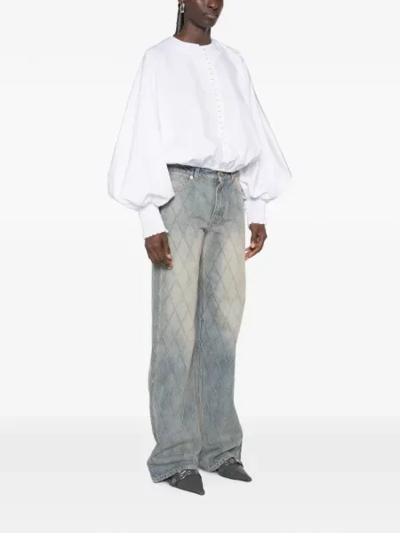 Cămașă Balmain din poplin alb