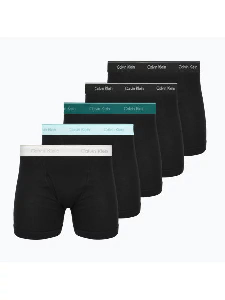 Boxeralsó Calvin Klein Boxer Brief 5 pairs Black Bodies w/black/niagara falls. Méret: XL fekete