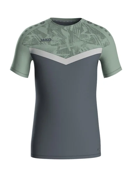 JAKO Tricou funcțional metalic / verde gri